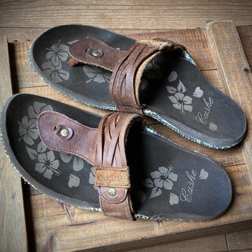 Cushe leather sandals women’s size 7